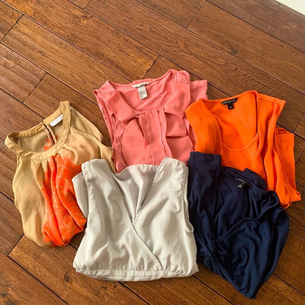 Lot of professional sleeveless tops XS